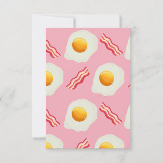 Agradecimento Cartão de Ovo e Bacon Fried