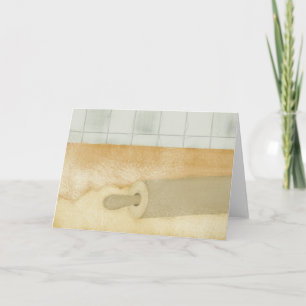 Agradecimento cartão de papel rolante farinha de cozinha