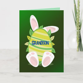 AGRADECIMENTO CARTÃO DE PÁSCOA BUNNY N EGG GRANDSON