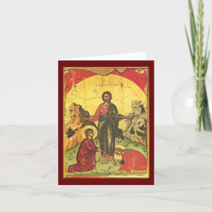 Agradecimento cartão de Páscoa Pascha