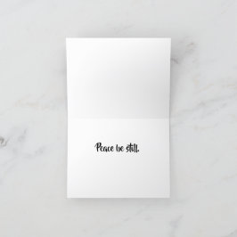 Agradecimento Cartão de Paz Dobrado Contra O Fogo