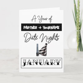 Agradecimento Cartão de presente personalizável para uma noite d