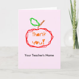 Agradecimento Cartão de Professor Personalizado
