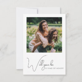 Agradecimento Cartão de Proposta de Madrinha de casamento de Fot