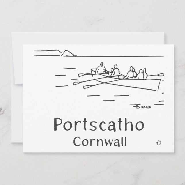 Agradecimento Cartão de Remadores de Gig Portscatho (Frente)