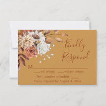 Cartão de Resposta de Aniversário Buquê Floral Dou