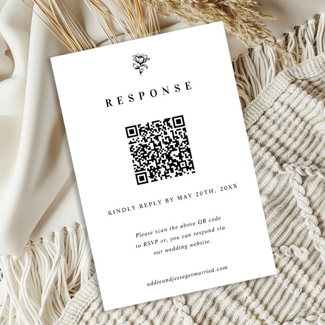 Agradecimento Cartão de Resposta de Casamento Simplesmente Elega (Criador carregado)