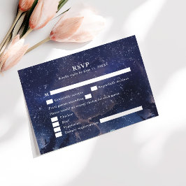 Agradecimento Cartão de Resposta para Casamento Celestial Flores