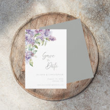 Cartão de Salvar a Data Elegante com Aquarela Flor
