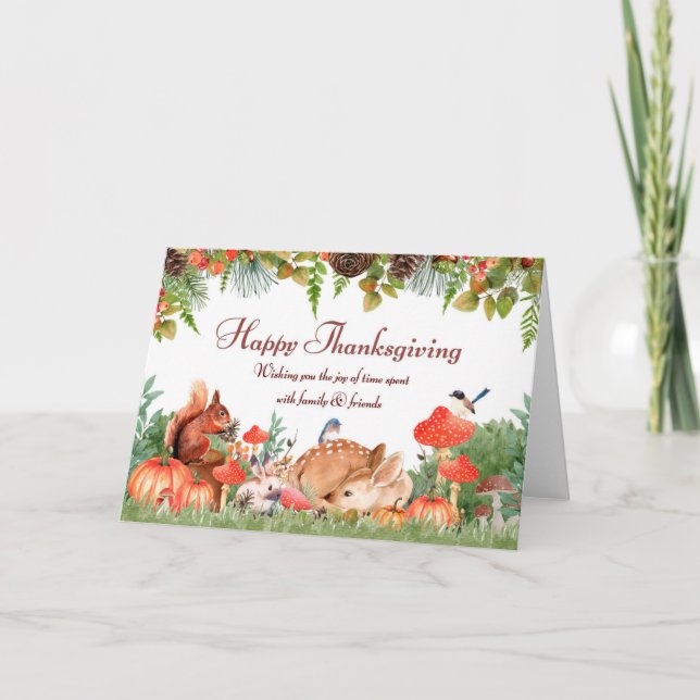 Agradecimento Cartão de Saudação (Frente)