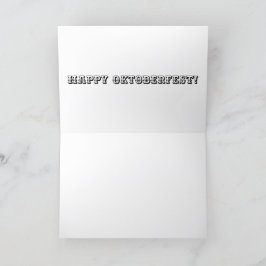 Agradecimento Cartão de saudação 5x7. Feliz oktoberfest. girafa 