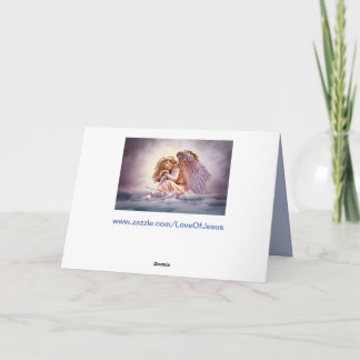 Agradecimento cartão de saudação anjo das nuvens