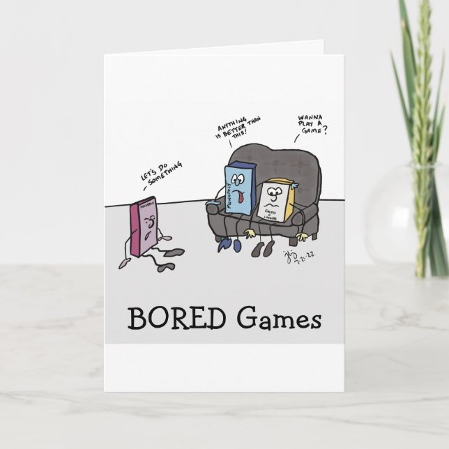 Agradecimento Cartão de saudação Bord Games (Frente)
