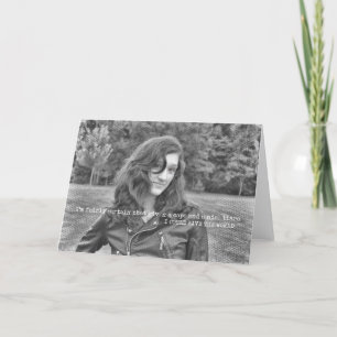 Agradecimento Cartão de Saudação BROWN EYES