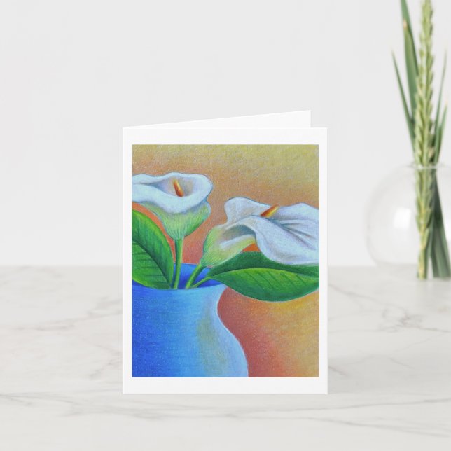 Agradecimento Cartão de saudação Calla Lily (Frente)
