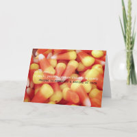 Cartão de Saudação CANDY CORN