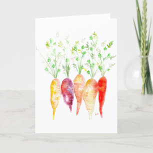 Agradecimento Cartão de Saudação - Carrozes Heirloom de Aquarela