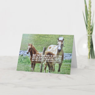 Agradecimento Cartão de Saudação CELTIC PONIES