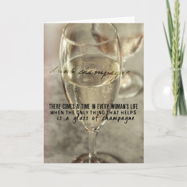 Agradecimento Cartão de Saudação CHAMPAGNY THERAPY (Frente)