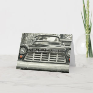 Agradecimento Cartão de Saudação CHEVY 1957