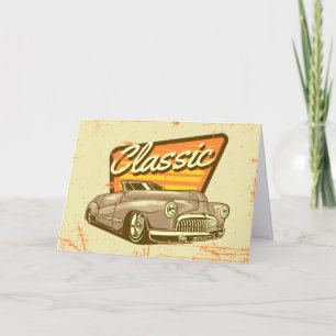 Agradecimento Cartão de Saudação Clássico para Carros