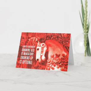 Agradecimento Cartão de Saudação CRIMSON CAROUSEL