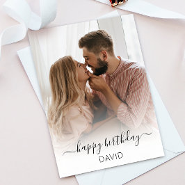 Agradecimento Cartão de Saudação de Aniversário Feliz