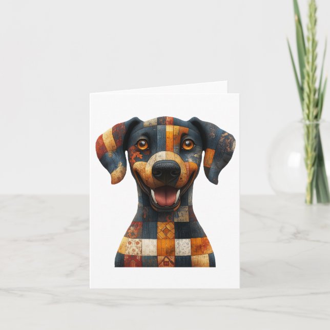 Agradecimento Cartão de Saudação de Cachorro (Frente)