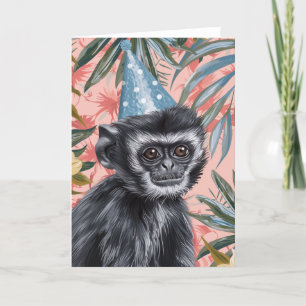 Agradecimento Cartão de Saudação de Celebração de Macaco