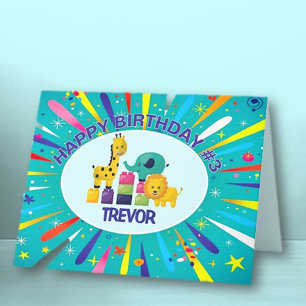 Agradecimento Cartão de saudação de criança Feliz Aniversário Pe