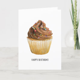 Agradecimento Cartão de saudação de cupcake de aniversário diver
