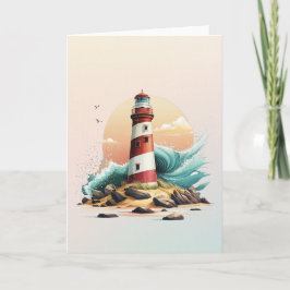 Agradecimento Cartão de saudação de farol vazio nº 2