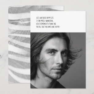 Agradecimento Cartão de Saudação de Fotografia Personalizado