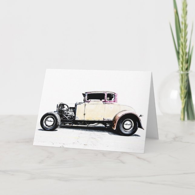 Agradecimento Cartão de saudação de hot rod (Frente)