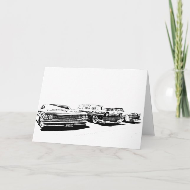 Agradecimento Cartão de saudação de hot rod (Frente)