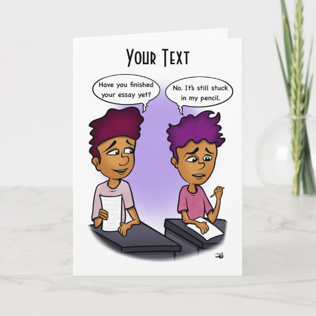 Agradecimento Cartão de Saudação de Lápis (Frente)