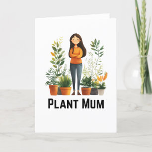 Agradecimento Cartão de saudação de Mãe de Planta