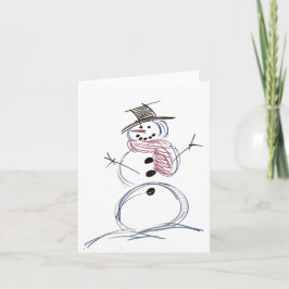 Agradecimento Cartão de Saudação de Natal Epic Joy Snowman