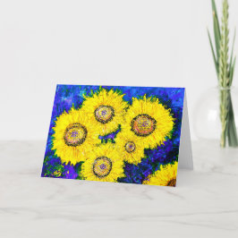 Agradecimento Cartão de Saudação de Ode a Van Gogh< Blank Inside