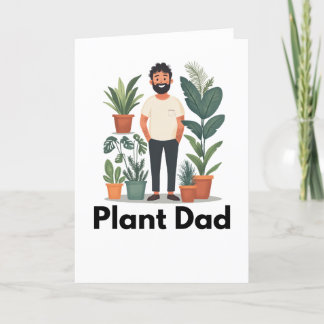 Agradecimento Cartão de saudação de Pai de Planta