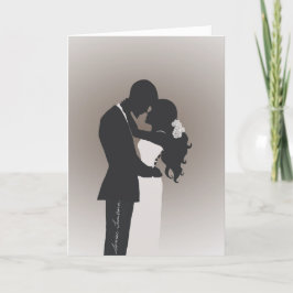 Agradecimento Cartão de Saudação de Parabéns de Casamento