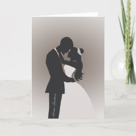 Agradecimento Cartão de Saudação de Parabéns de Casamento