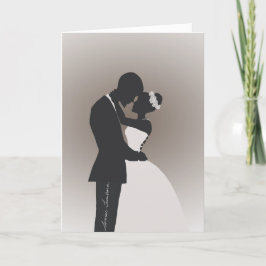 Agradecimento Cartão de Saudação de Parabéns de Casamento