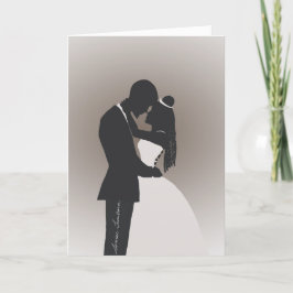 Agradecimento Cartão de Saudação de Parabéns de Casamento