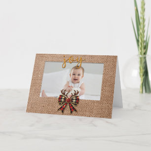 Agradecimento Cartão de saudação de quadro de foto dobrado