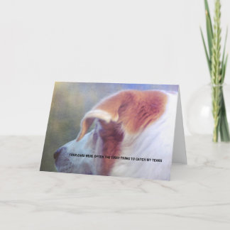 Agradecimento Cartão de Saudação de SALVAÇÃO CANINE