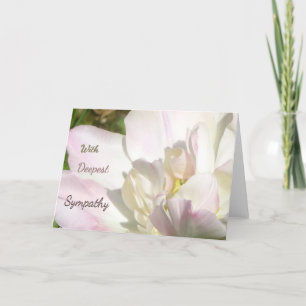 Agradecimento Cartão de Saudação de Simpatia da Tulipa Branca