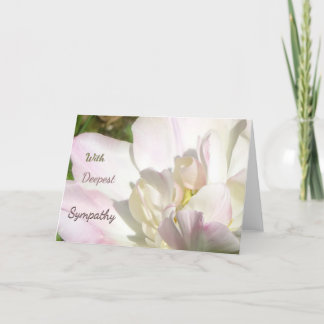 Agradecimento Cartão de Saudação de Simpatia da Tulipa Branca