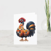 Cartão de saudação do Cockerel
