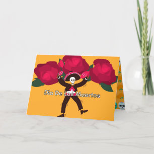Agradecimento Cartão de Saudação do Dia De Los Muertos